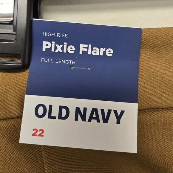 Old Navy High Rise Pixie Flare Pants Bourbon 22 - Picture 8 of 10